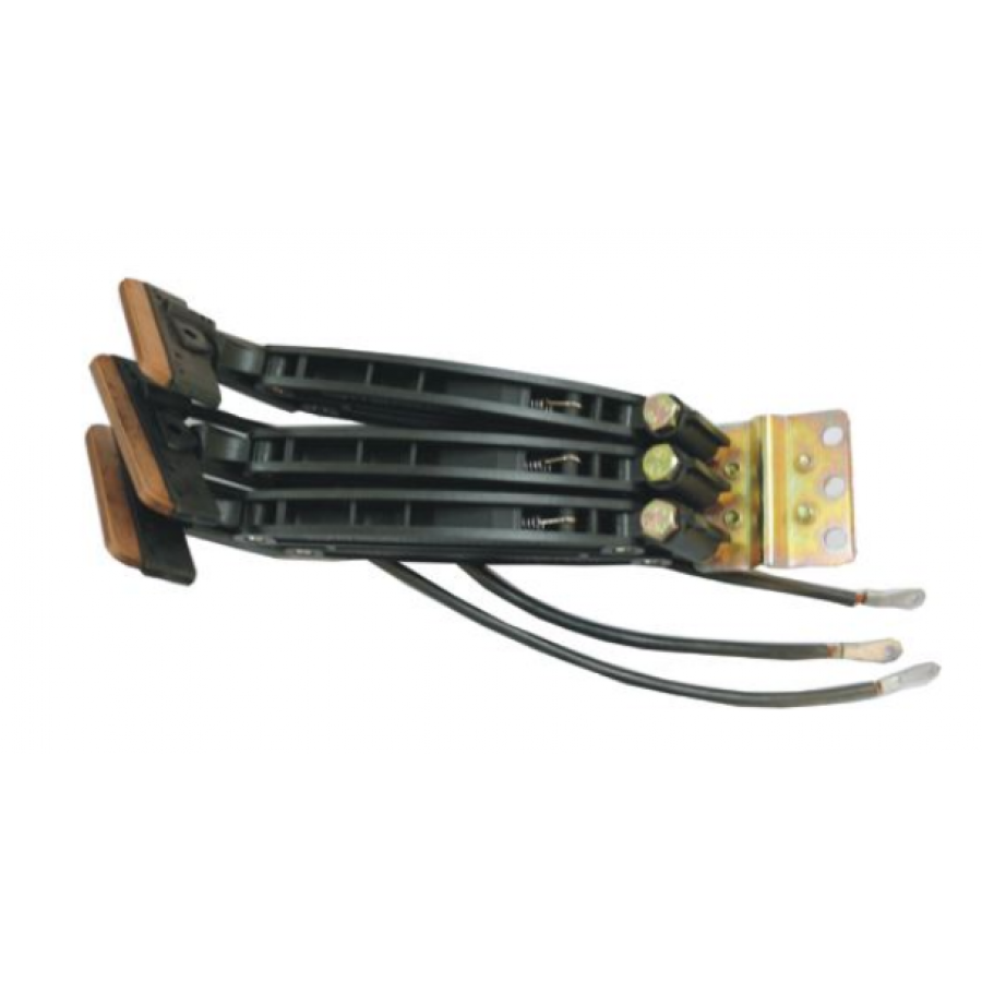 3 iletkenli akım alıcı fırça, MKD-902, vinç fırçası, akım toplama fırçası, karbon fırça, vinç yedek parça, elektrik fırçası, enerji iletim fırçası, MKD serisi fırça, gezer köprülü vinç fırçası, monoray sistem