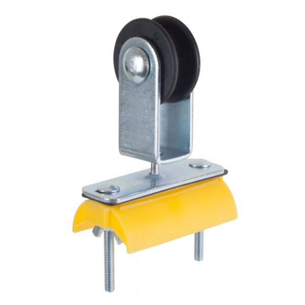 üç tekerli kablo makarası, yassı kablo halat makarası, çelik saddle araba, 10–12 mm halat araba, festoon kablo taşıma, halatlı taşıma arabası, galvanizli çelik kablo araba, R500R035 kablo araba, vincyedekleri kablo makarası, endüstriyel kablo taşıma makarası