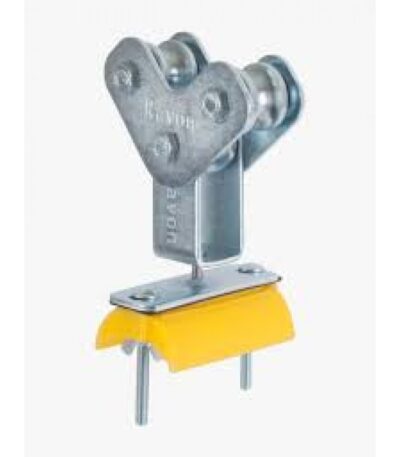üç tekerli kablo makarası, yassı kablo halat makarası, çelik saddle araba, 10-12 mm halat araba, festoon kablo taşıma, halatlı taşıma arabası, galvanizli çelik kablo araba, R500R044 kablo araba, vincyedekleri kablo makarası, endüstriyel kablo taşıma makarası